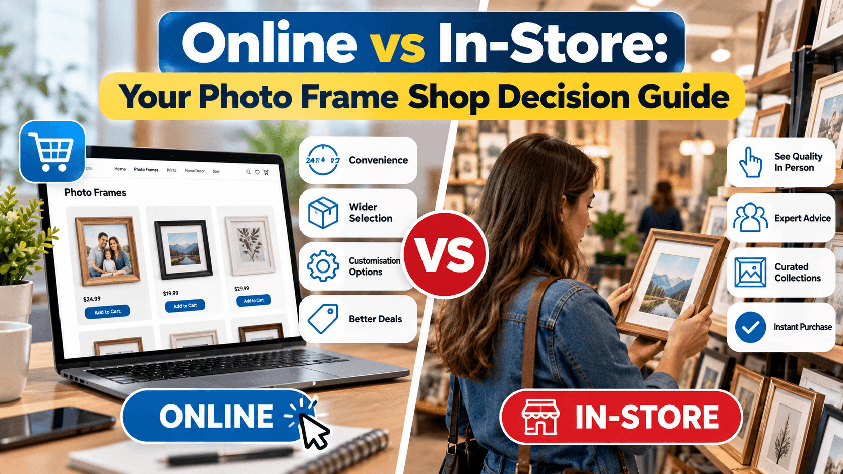 Online vs In-Store: Your Photo Frame Shop Decision Guide